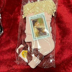 Fancy lace trim socks - one pair